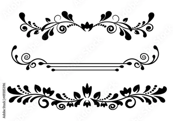 Obraz Vintage dividers and borders