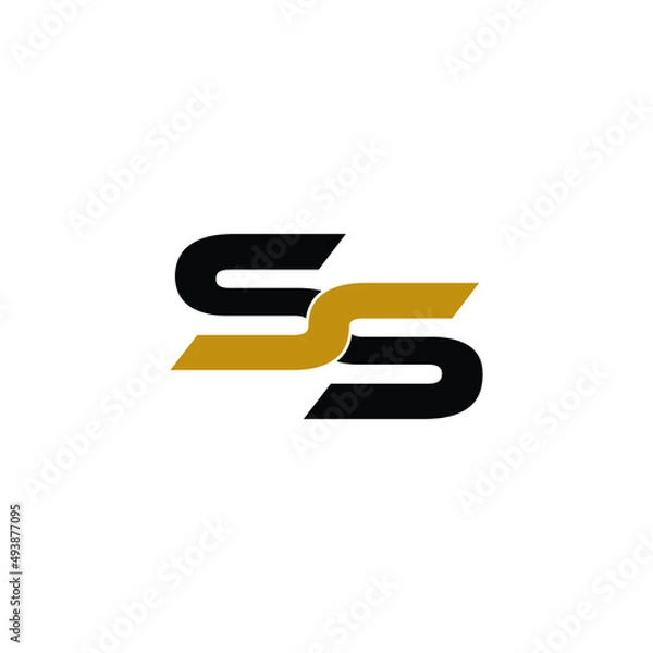 Obraz Letter SS simple logo design vector