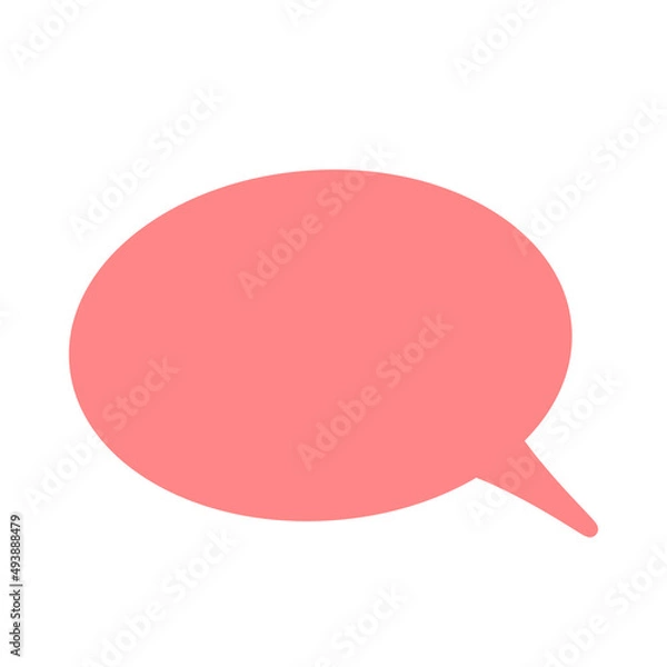 Fototapeta Pop and simple speech bubble separately