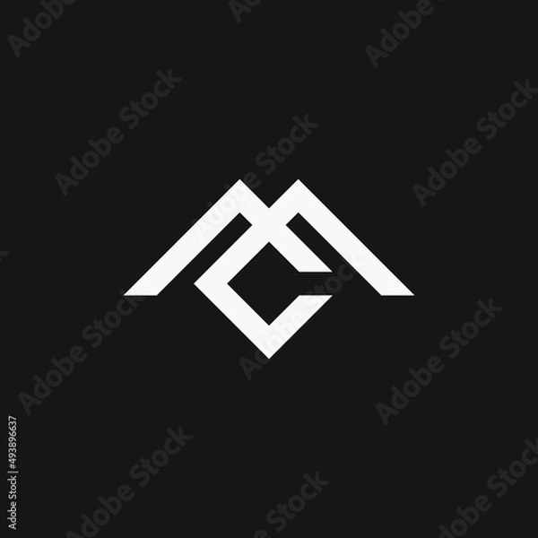 Obraz MC monogram design logo template.