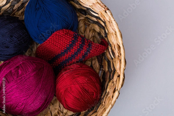 Obraz Beautiful colorful  background Knitting 