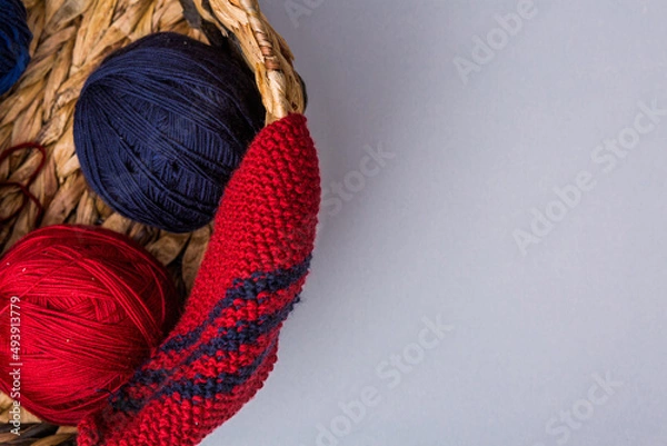 Obraz Beautiful colorful  background Knitting 