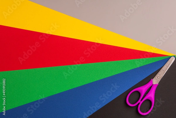 Obraz Beautiful colorful  background Knitting 