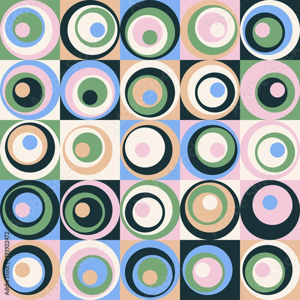 Fototapeta Minimal Art Graphic Pattern Design Aesthetics Made With Abstract Vector Geometric Shapes