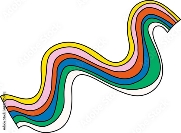 Fototapeta Colorful Abstract Doodle Illustration