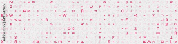 Fototapeta Abstract Geometric Pattern generative computational art illustration