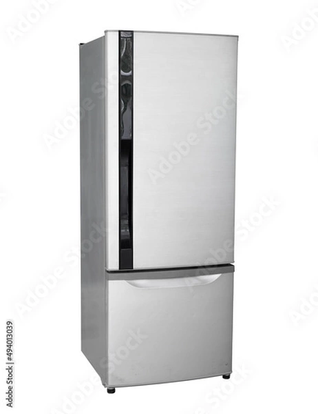 Obraz Old refrigerator (with clipping path) isolated on white background