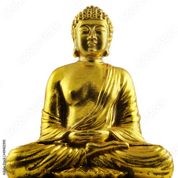 Obraz sitting Buddha gold