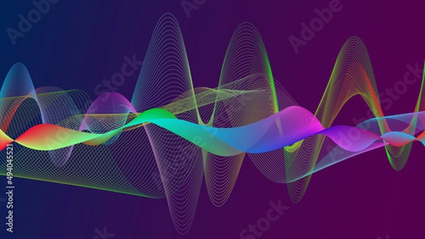 Obraz wave background