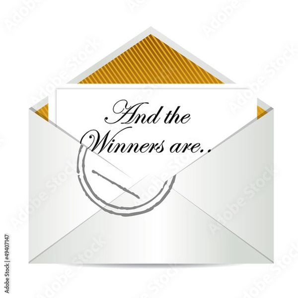Fototapeta Award winners envelope