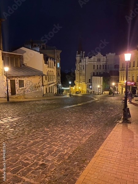 Obraz street in night