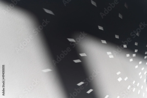 Obraz Light from disco balls on a white background