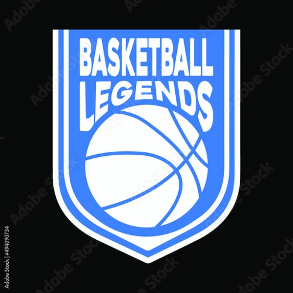 Obraz Basketball Typography High-Quality T-shirt Design Template, Sticker, Jersey, Logo