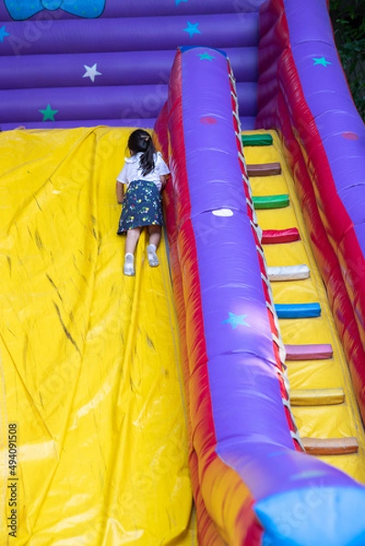 Fototapeta trampoline jumping castle