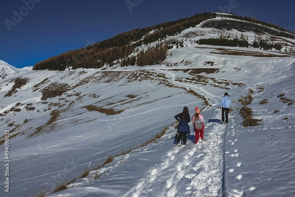 Obraz walking  in the mountains