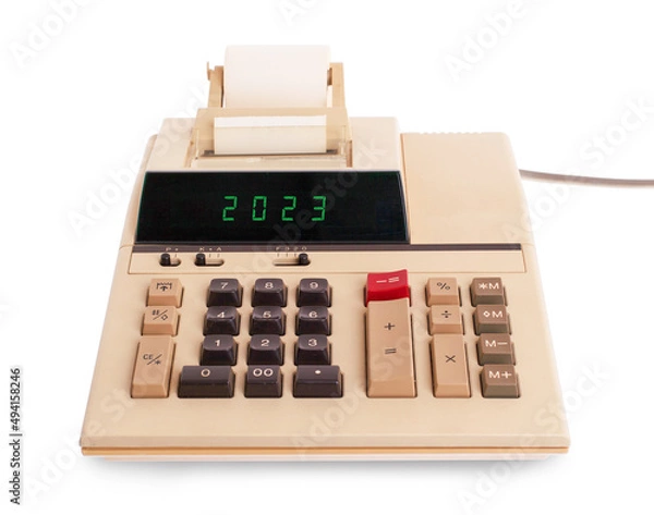 Obraz Old calculator - 2023