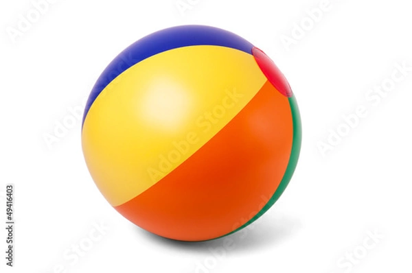 Obraz Colored inflatable beach ball