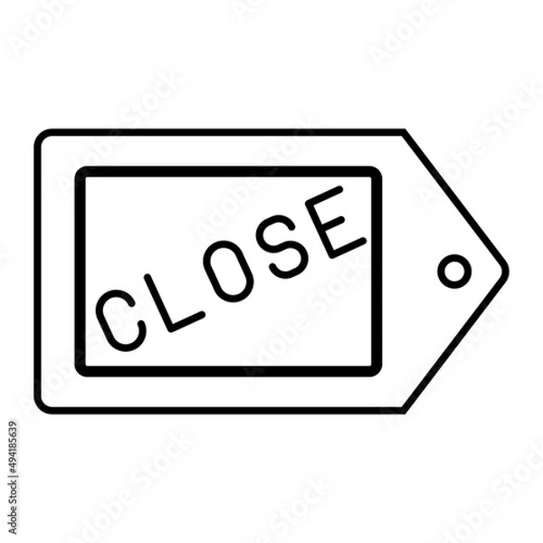 Fototapeta Close Tag