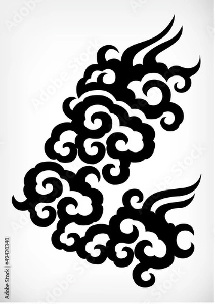 Fototapeta Japanese tribal Pattern