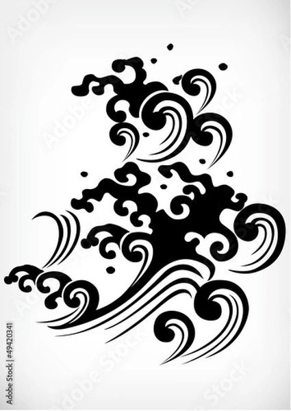 Obraz Japanese tribal Pattern