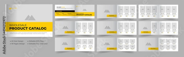 Fototapeta Product Catalog or Catalogue Template Design
