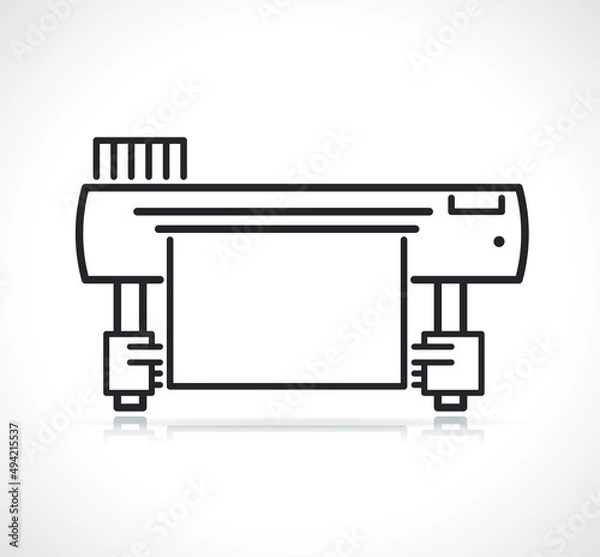 Obraz large printer or plotter icon