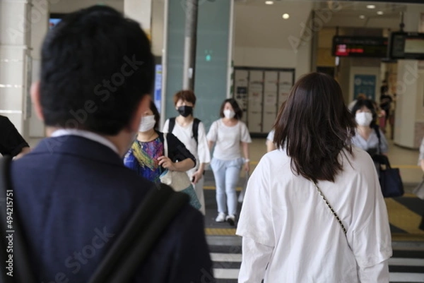 Obraz Rush hours in Japan