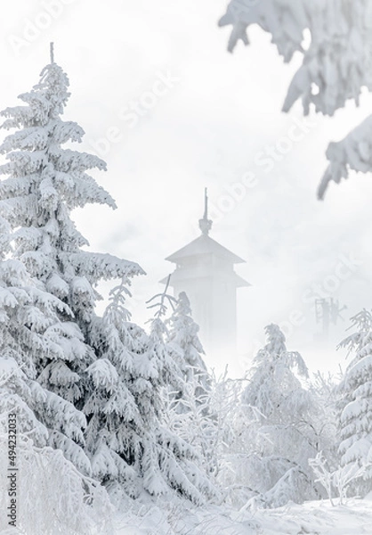 Fototapeta Winter-Tower