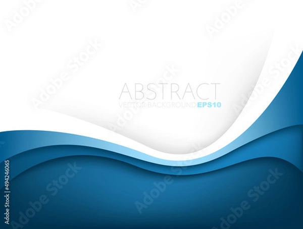 Obraz abstract blue wave background