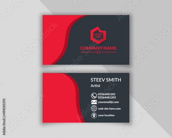 Obraz Professional Business card template 