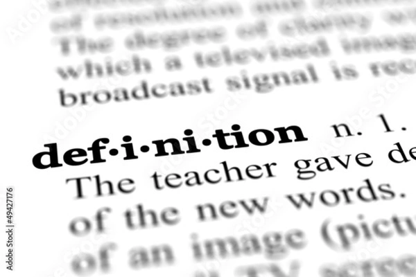 Obraz definition word from dictionary, close up