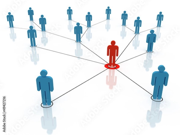 Fototapeta Social network