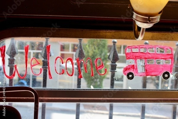 Obraz London Bus Welcome