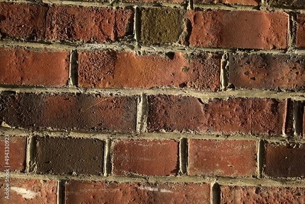 Obraz Backsteinwand im Abendslicht