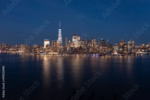 Fototapeta night over manhattan