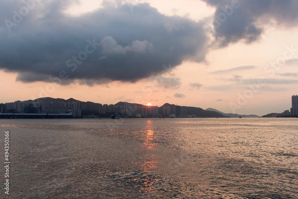 Fototapeta 홍콩 구룡반도 일출 사진2