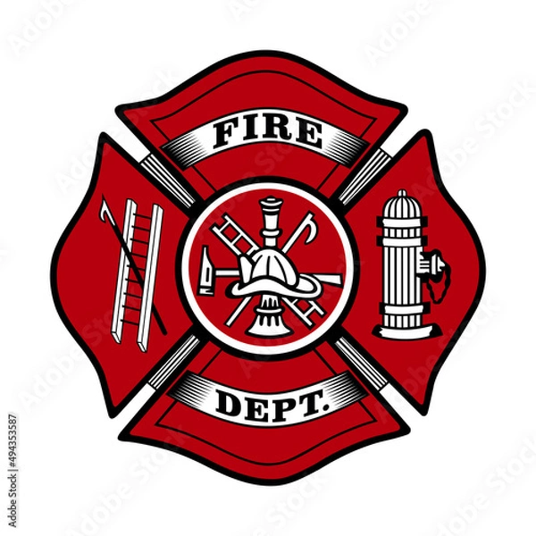 Obraz firefighter logo