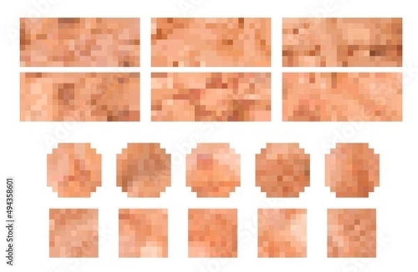 Obraz Censorship, censure blur pixel bars for censor face and censored mosaic vector effect. Censorship bars for naked photo, 18 plus nudity or adult explicit content censorship and sensitive picture screen
