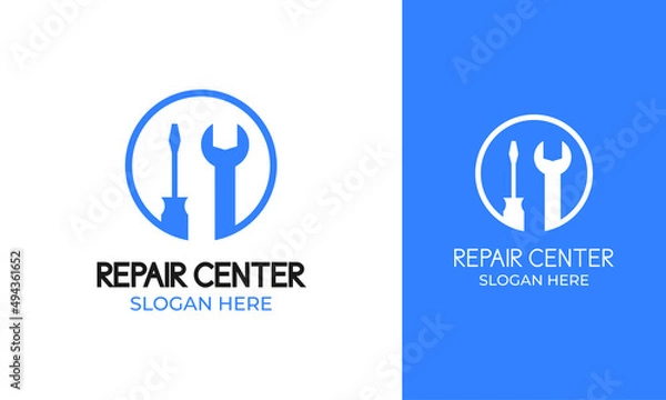 Obraz Repair tools logo for mechanic identity