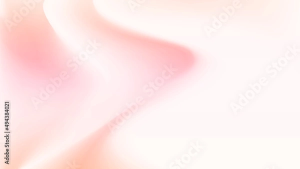 Fototapeta 布の波のようなドレープ、サーモンピンクの光と影、背景画像