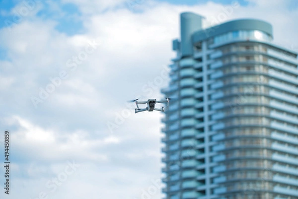 Obraz ドローン　空撮　青空　