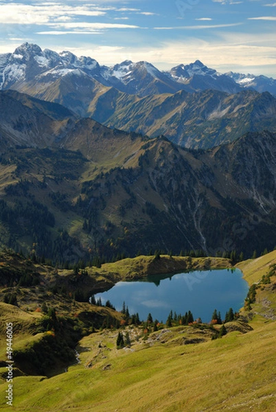 Obraz Seealpe bei Oberstdorf im Allgäu