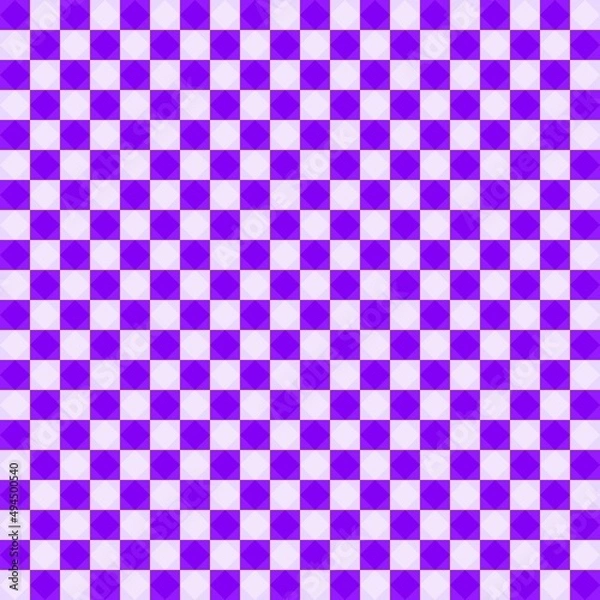 Obraz Fabric textile purple abstract background checkered texture wallpaper pattern seamless vector illustration