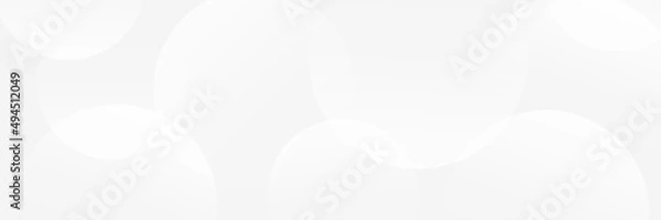 Fototapeta Abstract geometric white and gray on light silver gradient background. Modern banner design. Vector Illustration