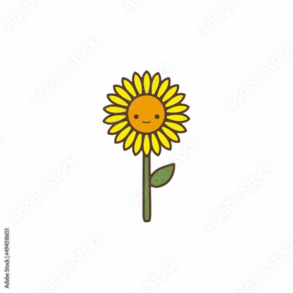 Obraz Cartoon Sunflower