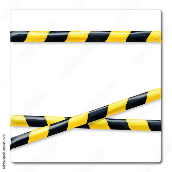 Obraz Flatterband Gelb Schwarz