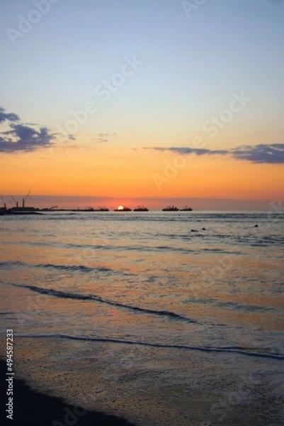 Obraz sunset on the beach