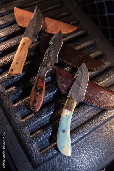 Obraz ダマスカス鋼ナイフ