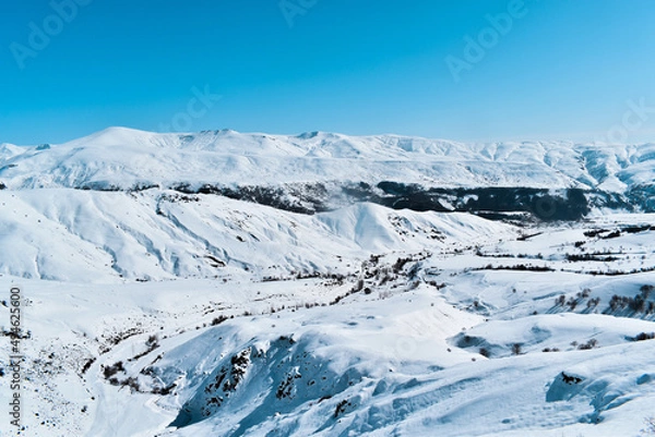 Fototapeta snow covered mountains