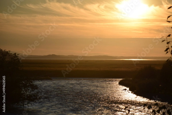 Fototapeta Sunset on the river